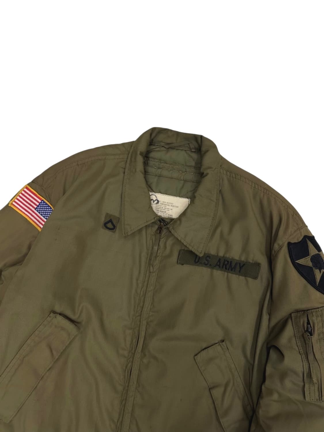 80s us army OG 탱커 자켓 (L~XL) 상품이미지2