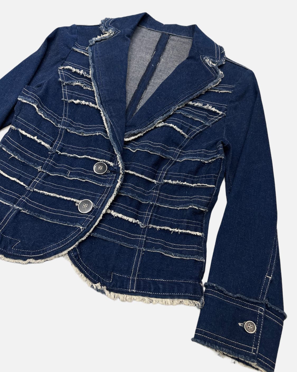 stitch seam tired denim jacekt 상품이미지2