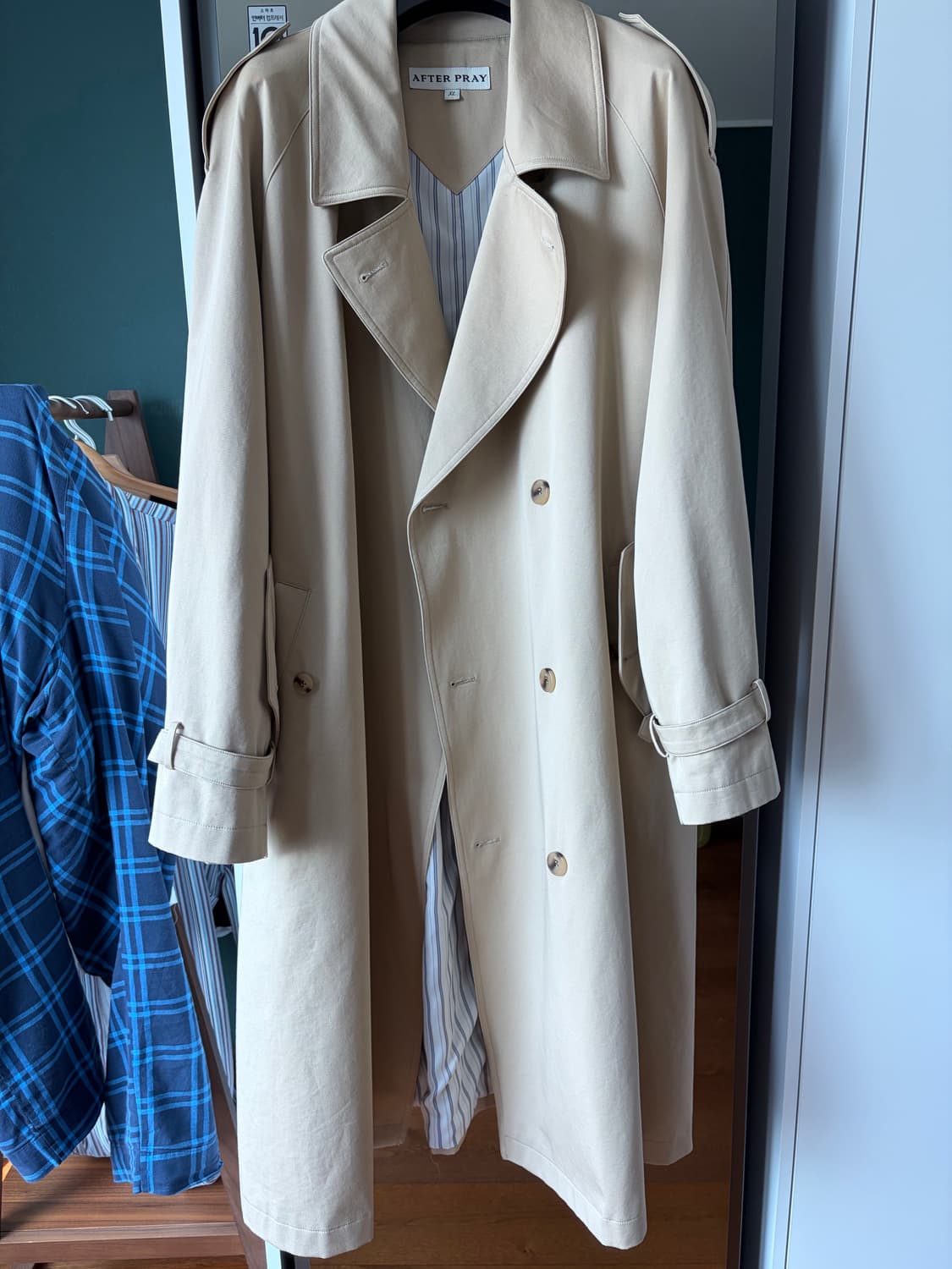 AFTER PRAY 베이지 프랜시스 트렌치 코트 상품이미지1