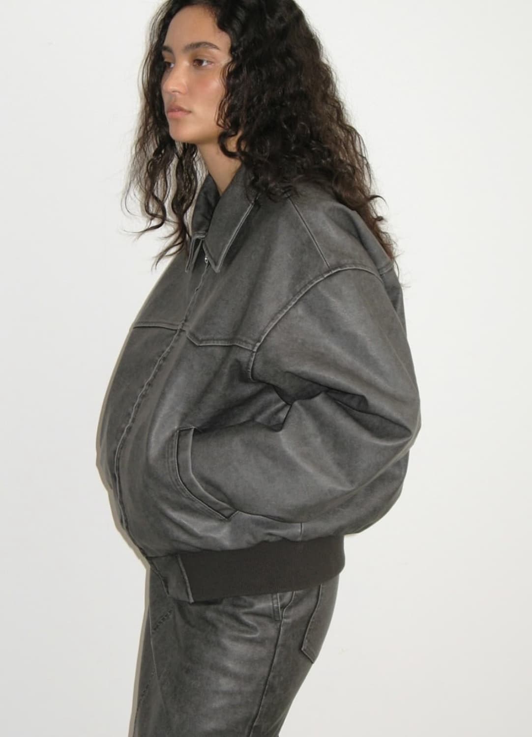 Polysooem 폴리수엠 레더 자켓 상품이미지3