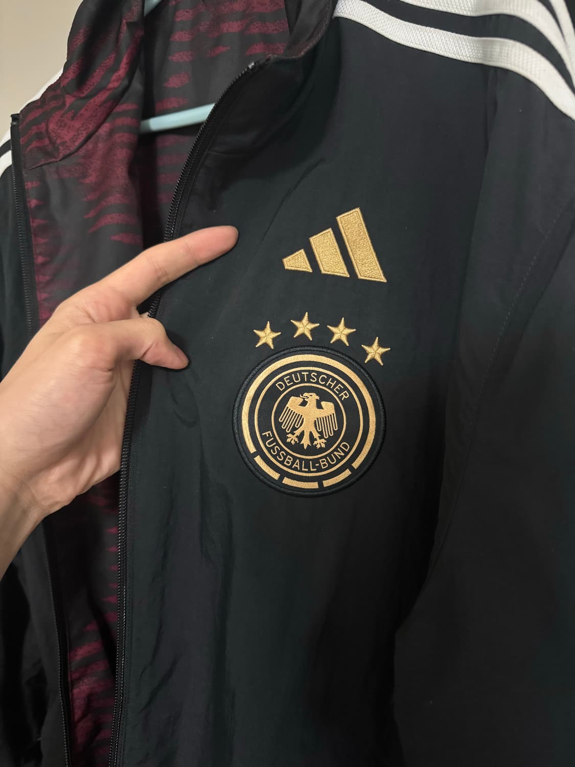 아디다스 독일 앤섬자켓 바람막이 리버시블 상품이미지3