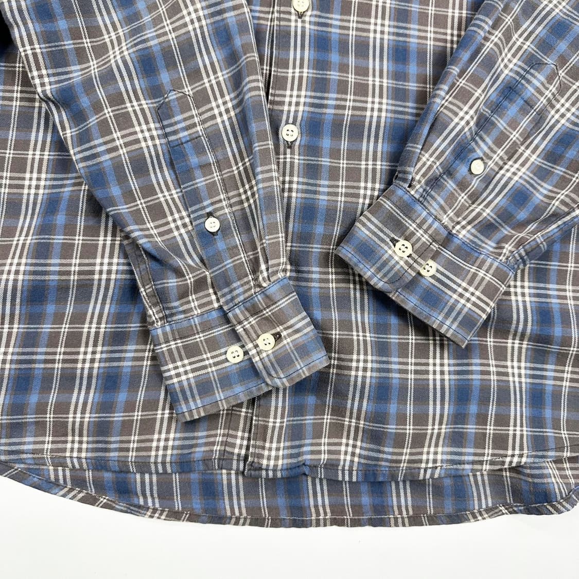 라코스테 크록 포켓 체크셔츠 (M) 상품이미지4