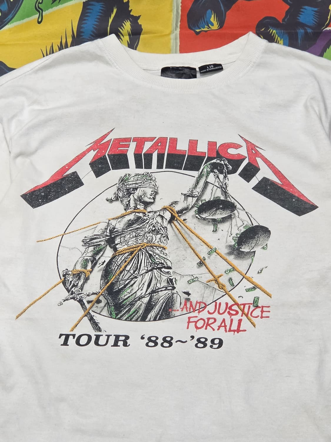 METALLICA 88~89 TOUR 반팔 L  상품이미지3