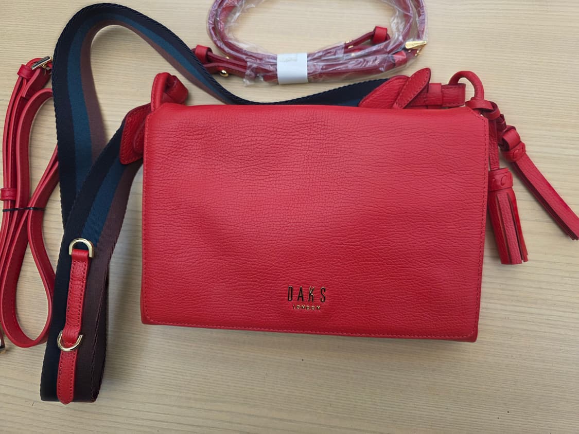 닥스 DAKS 런던 테슬 크로스백 레드 상품이미지3