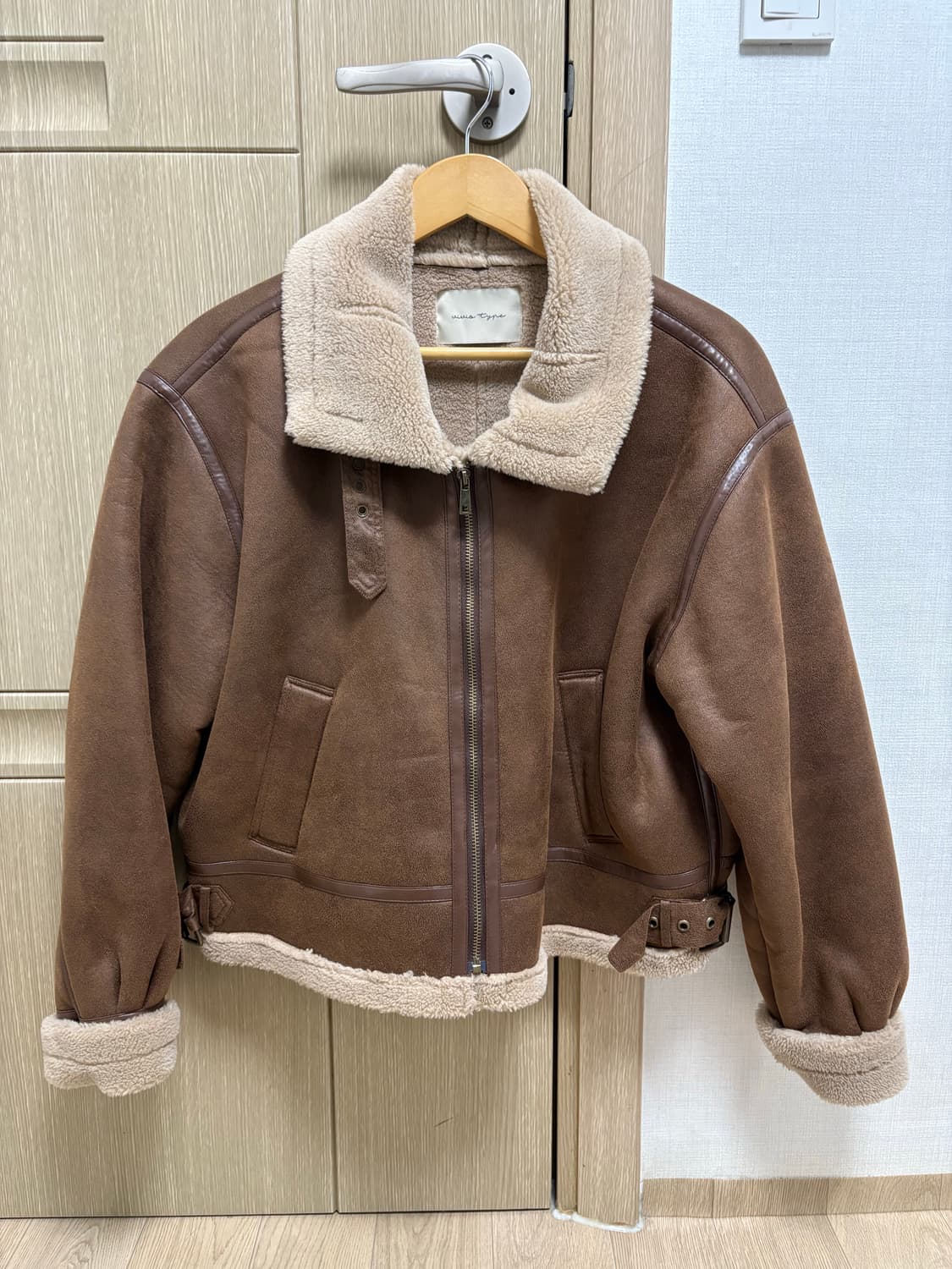 빈티지 브라운 무스탕 상품이미지1