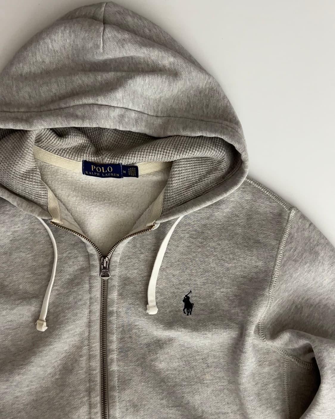 폴로 랄프로렌 써멀 기모 후드집업 M 상품이미지3