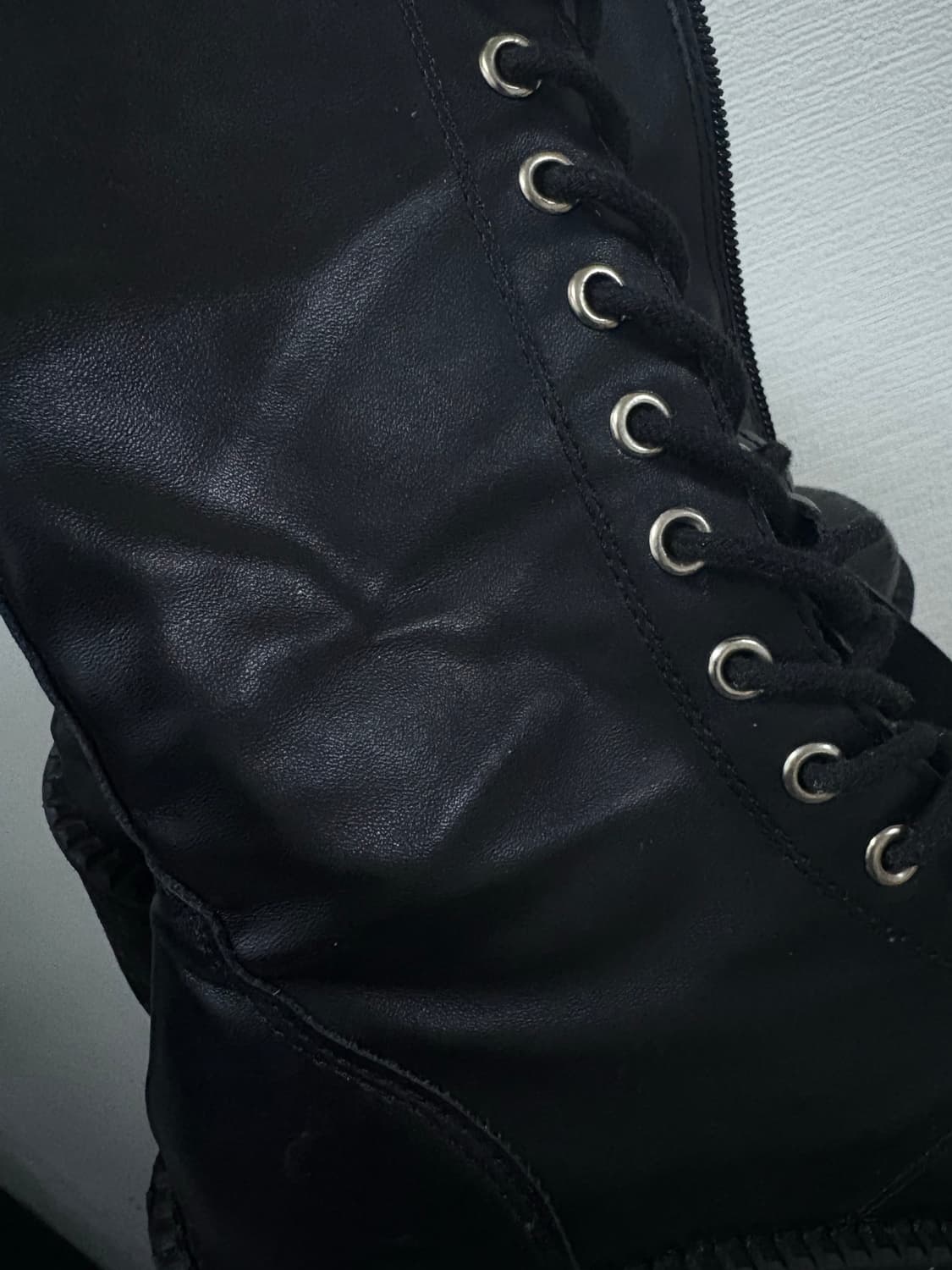 이은 레이스업 롱 부츠 상품이미지4