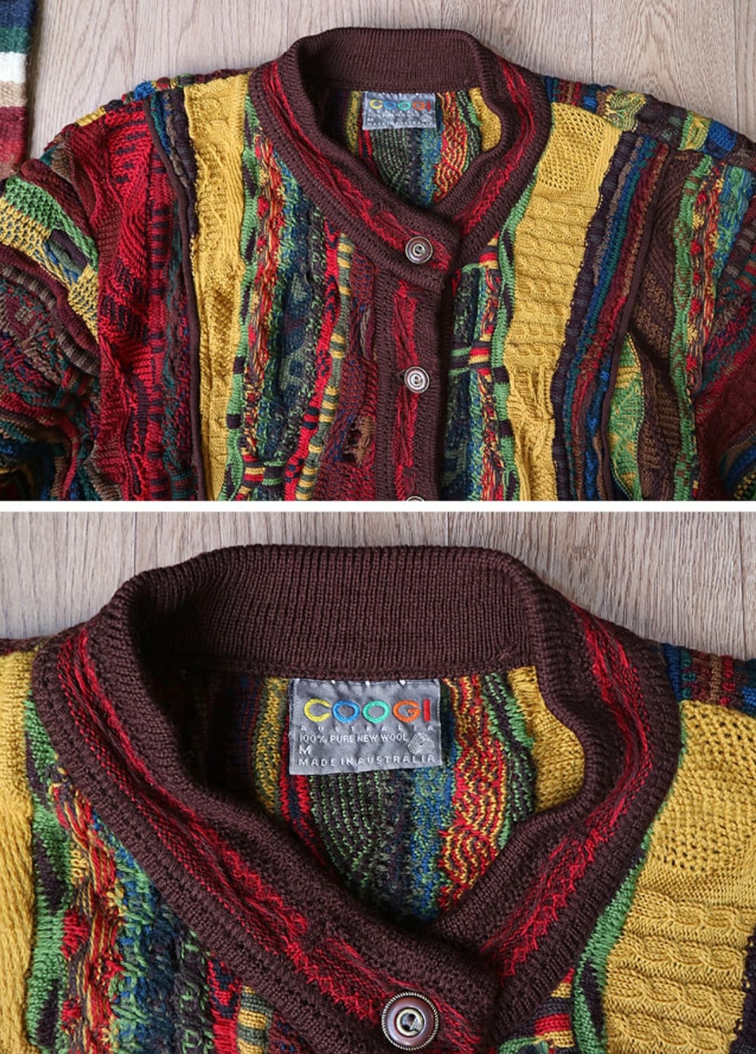 호주산 80~90s coogi 쿠지  7버튼 울100% 스웨터

 상품이미지4