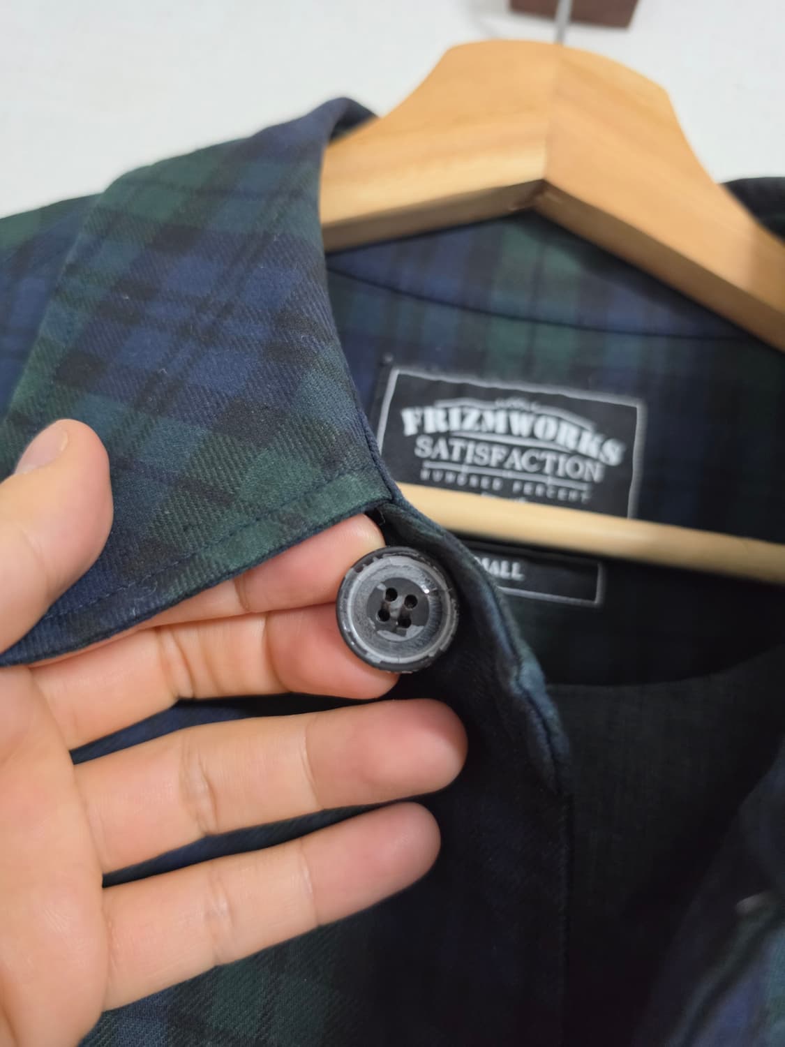 프리즘웍스 오버사이즈 발마칸 코트 블랙와치 S 상품이미지7