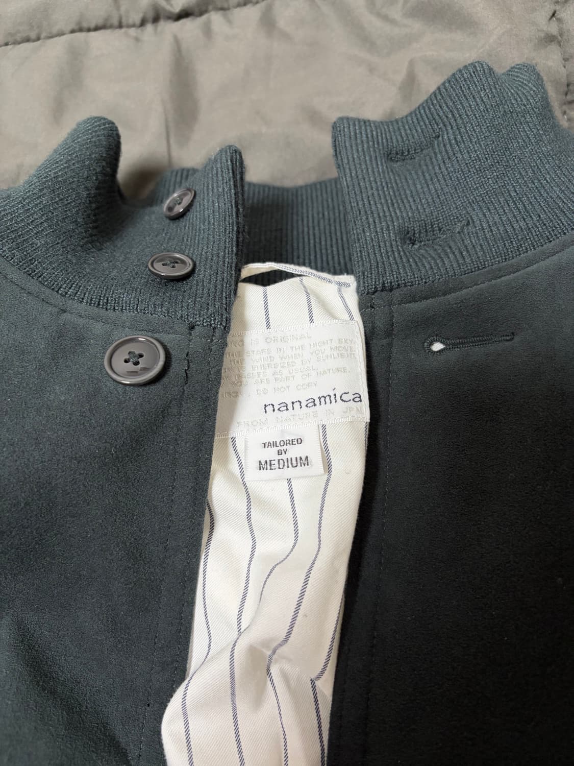 나나미카 인슐레이션 크루자켓 모스그린 상품이미지2