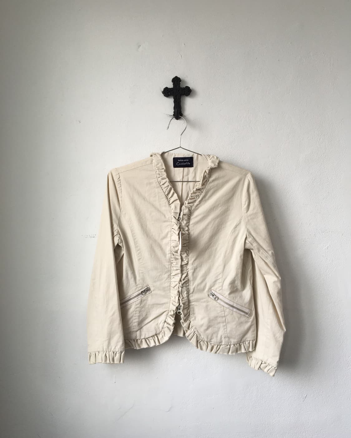 Frill point zip up jacket 상품이미지2
