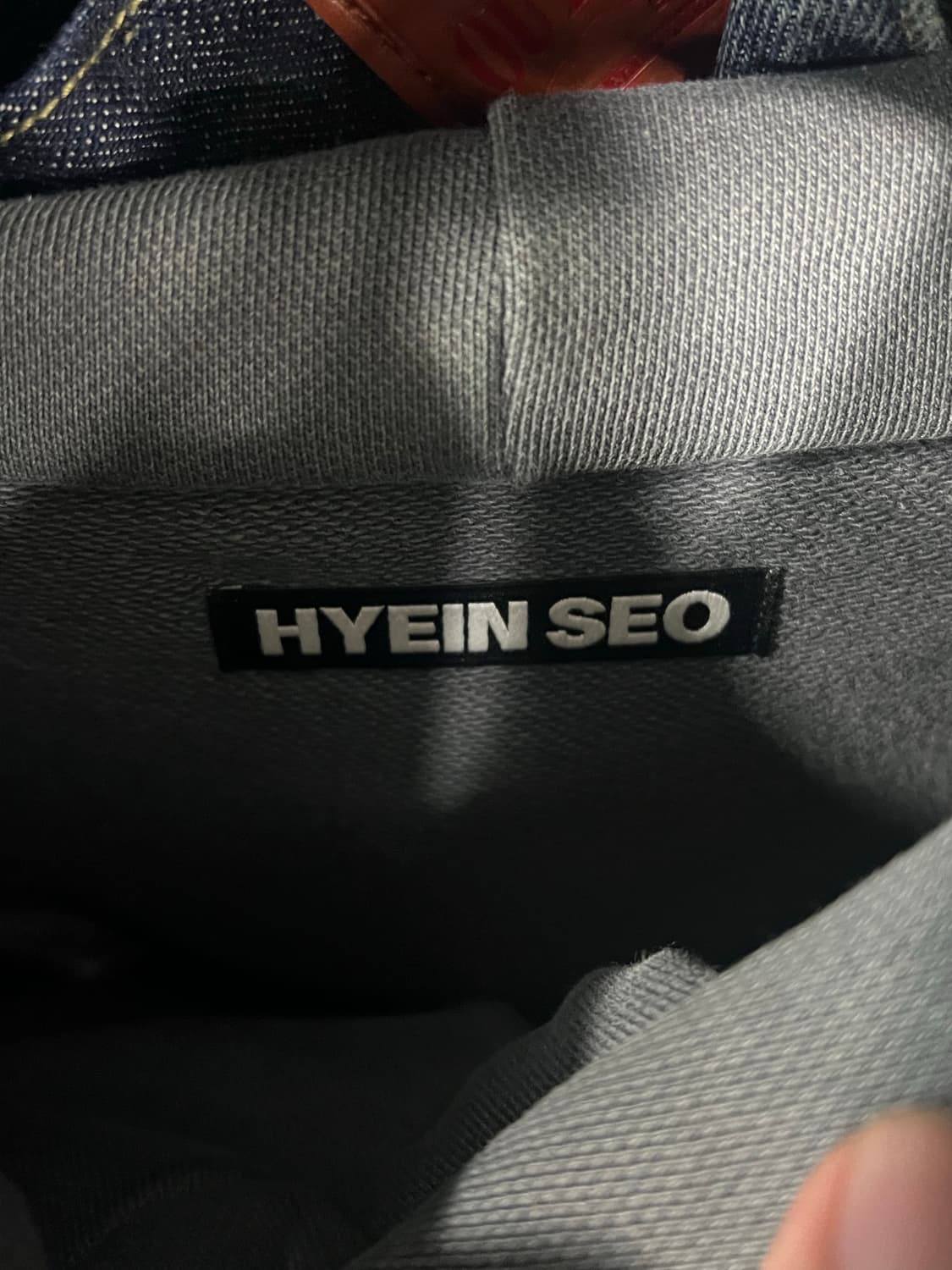 혜인서 버튼 후드 다크 틸 상품이미지2