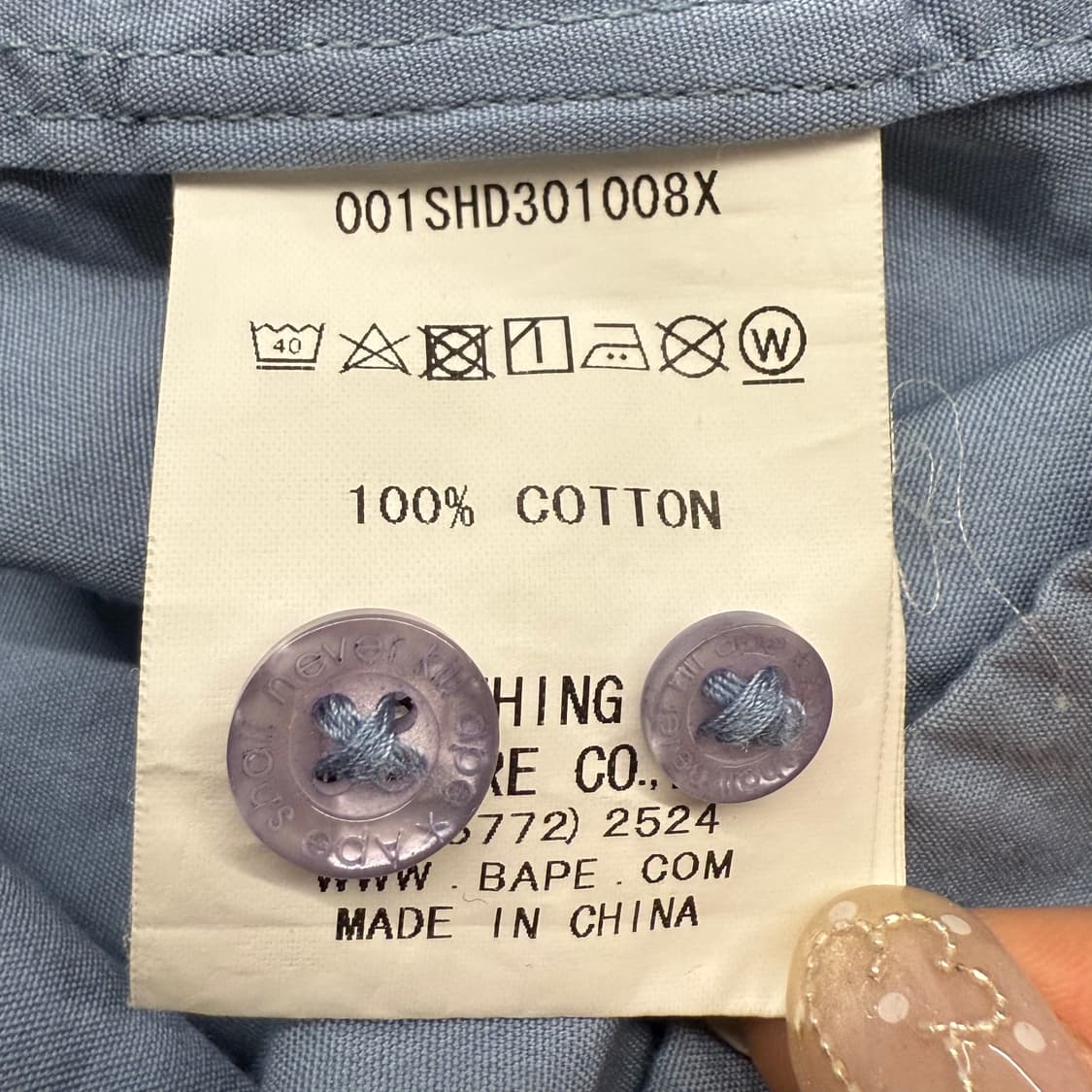 베이프 샤크 하늘 반팔 셔츠 상품이미지5