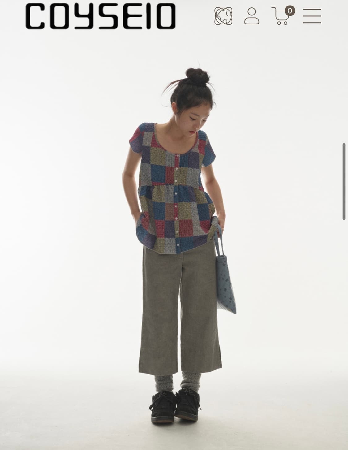코이세이오 DOUBLE CAPRI PANTS LIGHT GREY 상품이미지1