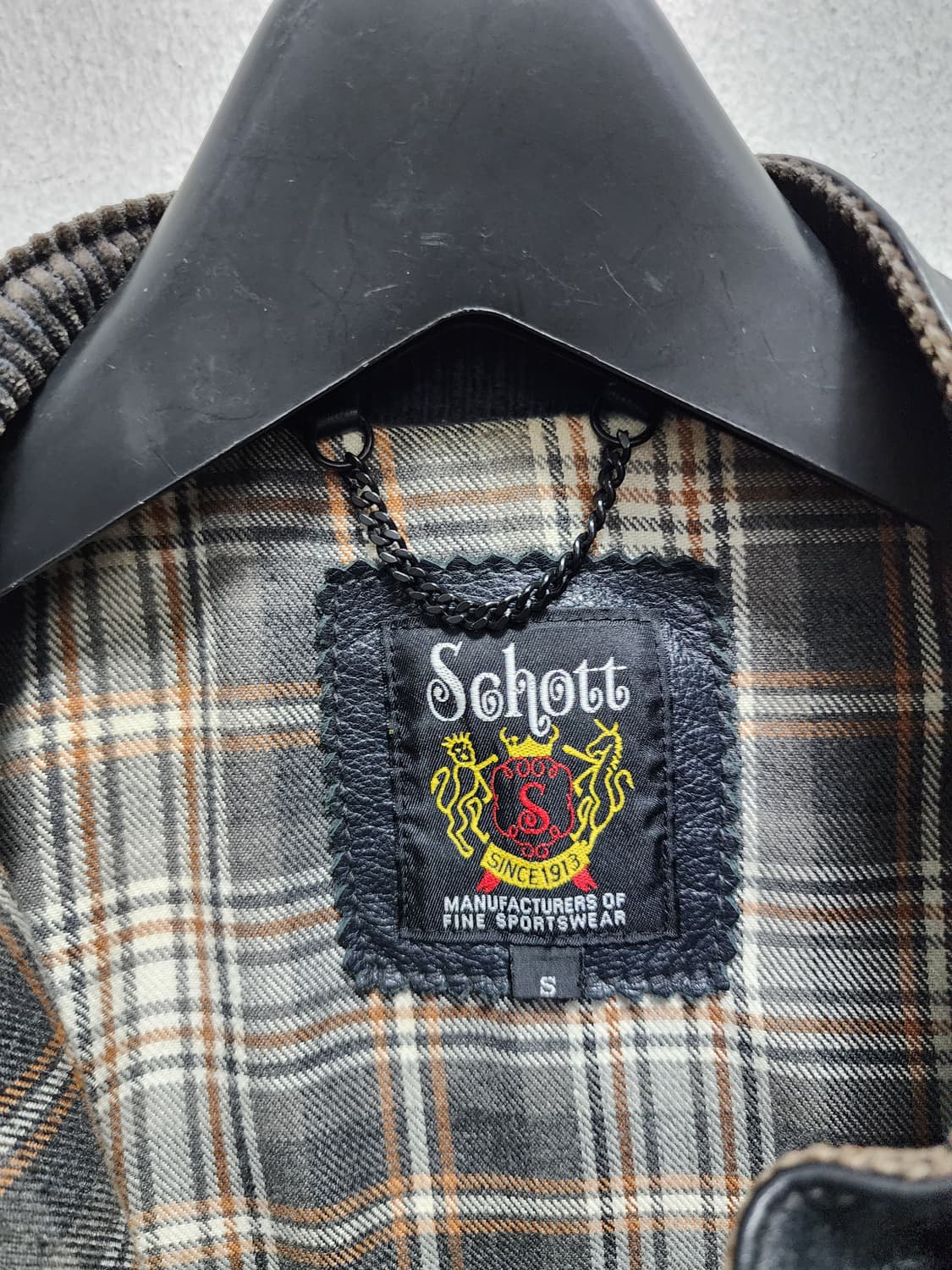 Schott 쇼트 90s 리얼레더 사이드라인 자켓 상품이미지9