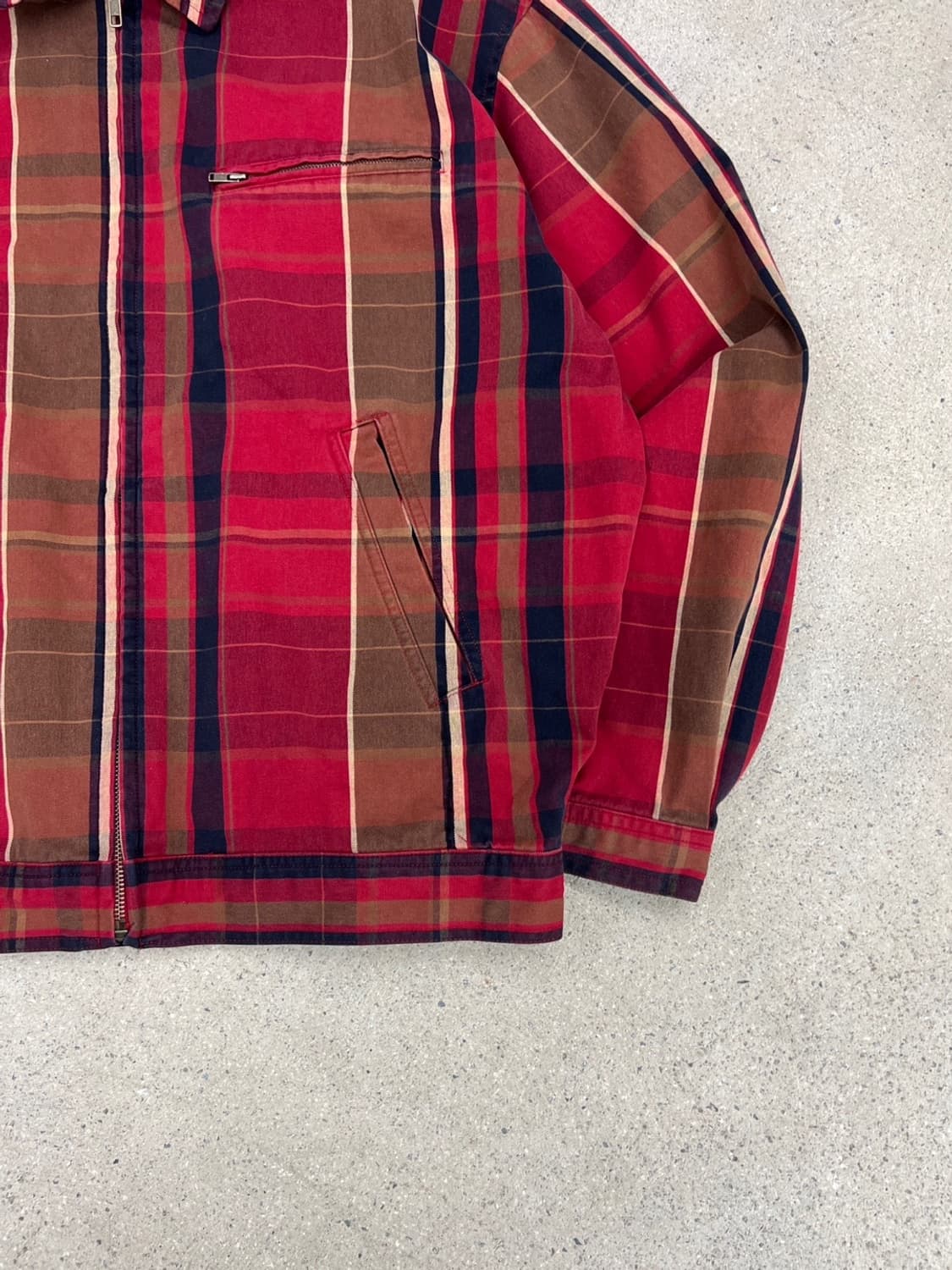 폴로 랄프로렌 90s 빈티지 체크 해링턴 자켓 상품이미지7