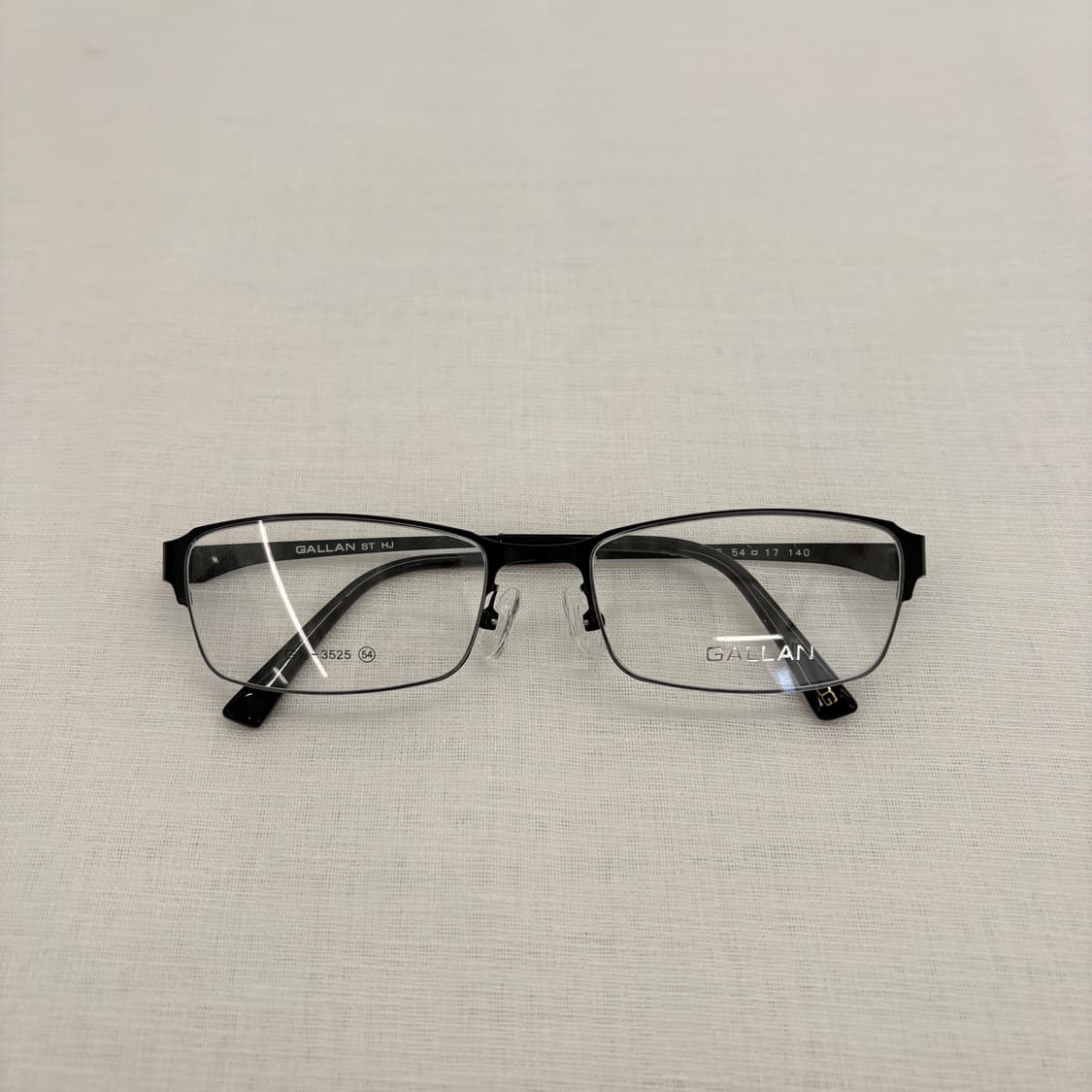 GALLAN 블랙 무광 사각 빈티지안경 상품이미지6
