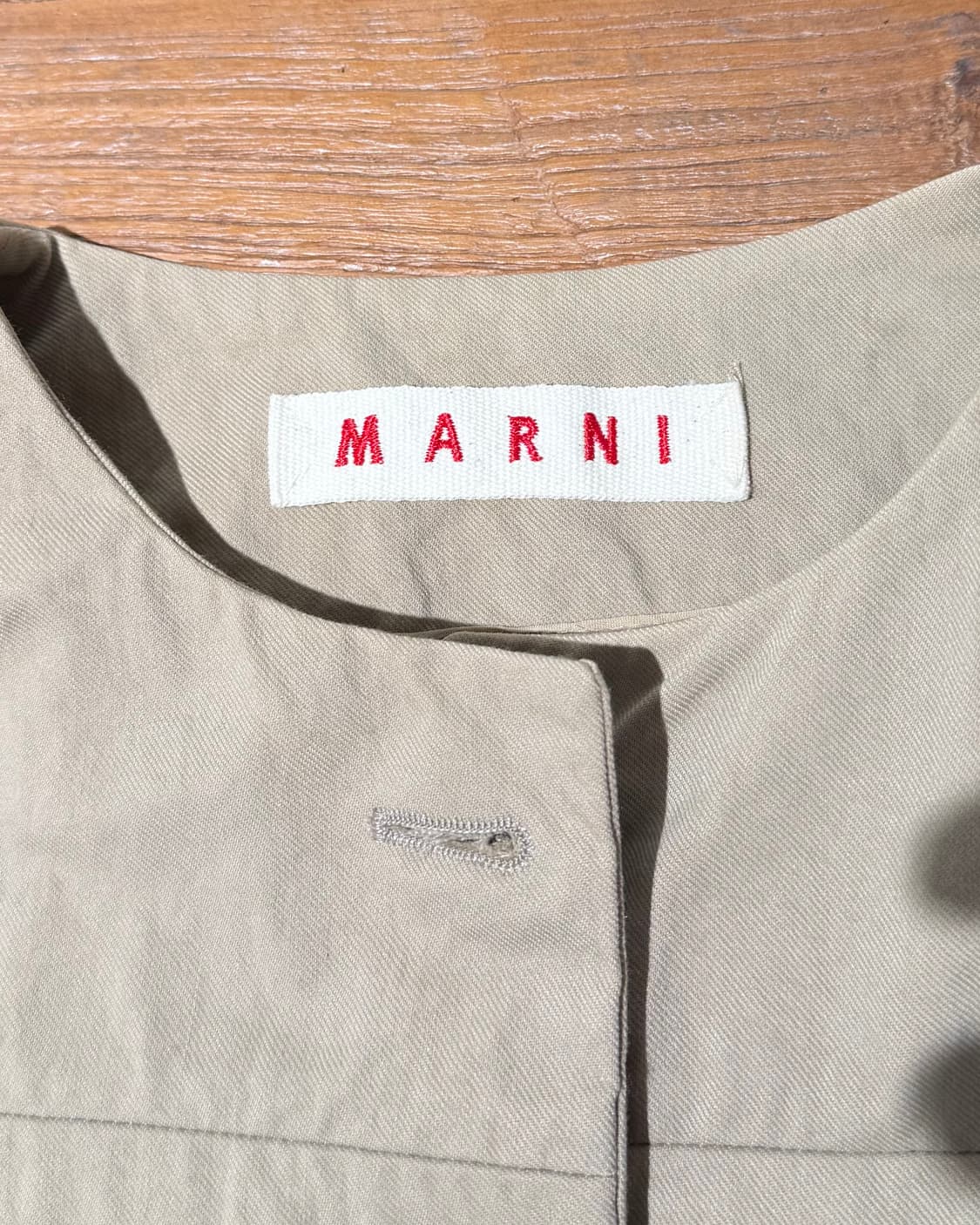 마르니 베이지 코튼 포켓 코트 상품이미지8