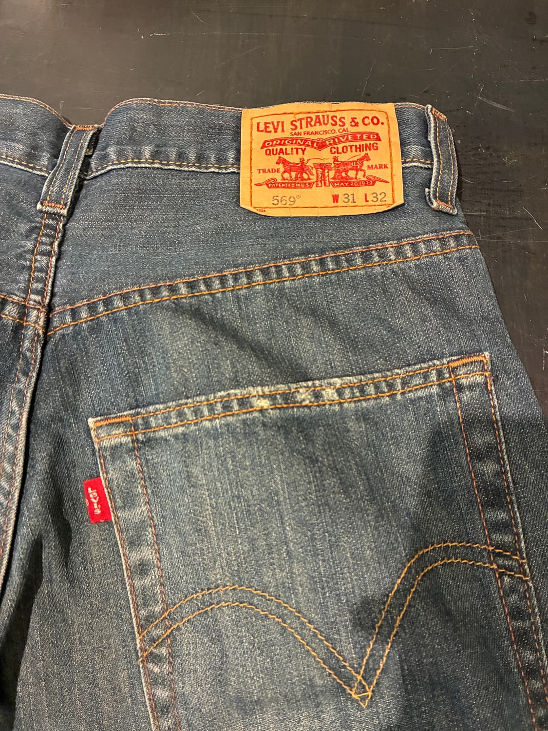 표기31 실33) 리바이스 569 워싱 데님 상품이미지7