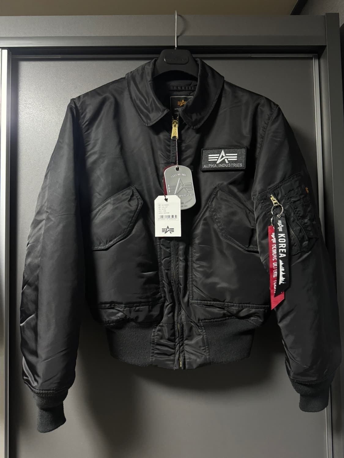 알파인더스트리 CWU-45/P 플라이트 자켓 블랙 (S) 상품이미지1