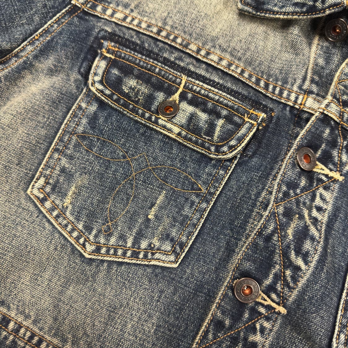 90‘s RRL 데님자켓 USA 상품이미지7