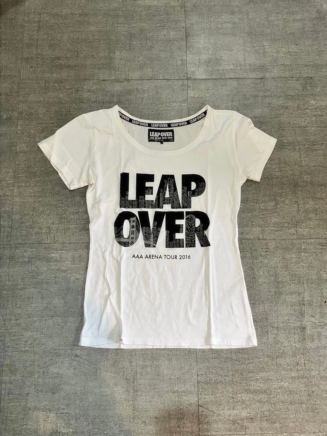 일본빈티지 Leapover 핀터깔y2k 히메갸루 딱붙핏 반팔티셔츠 상품이미지1