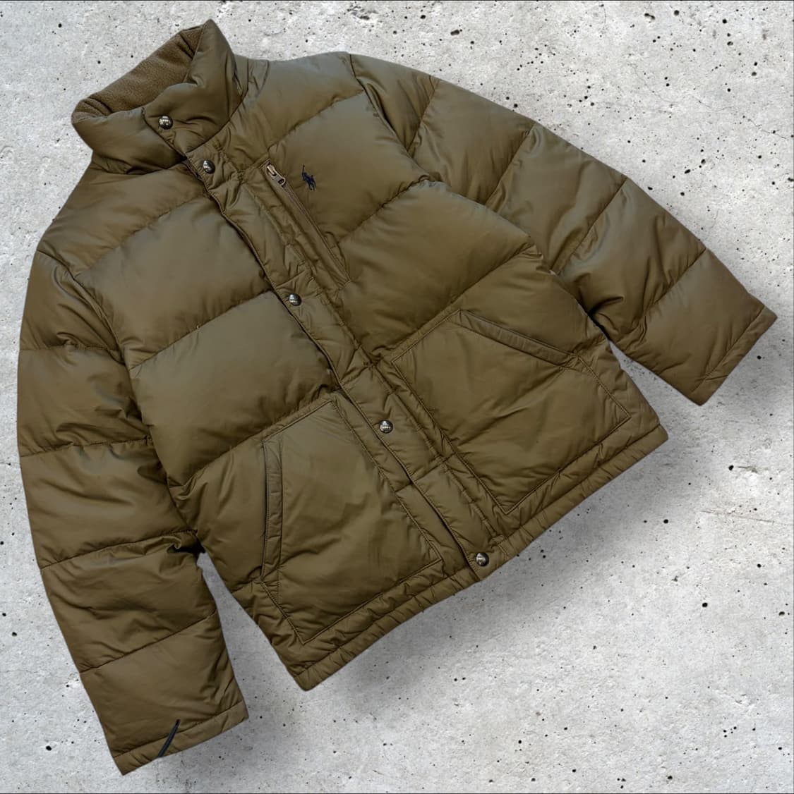 [L] 폴로 랄프로렌 카키색 다운 패딩 점퍼 C994 상품이미지1