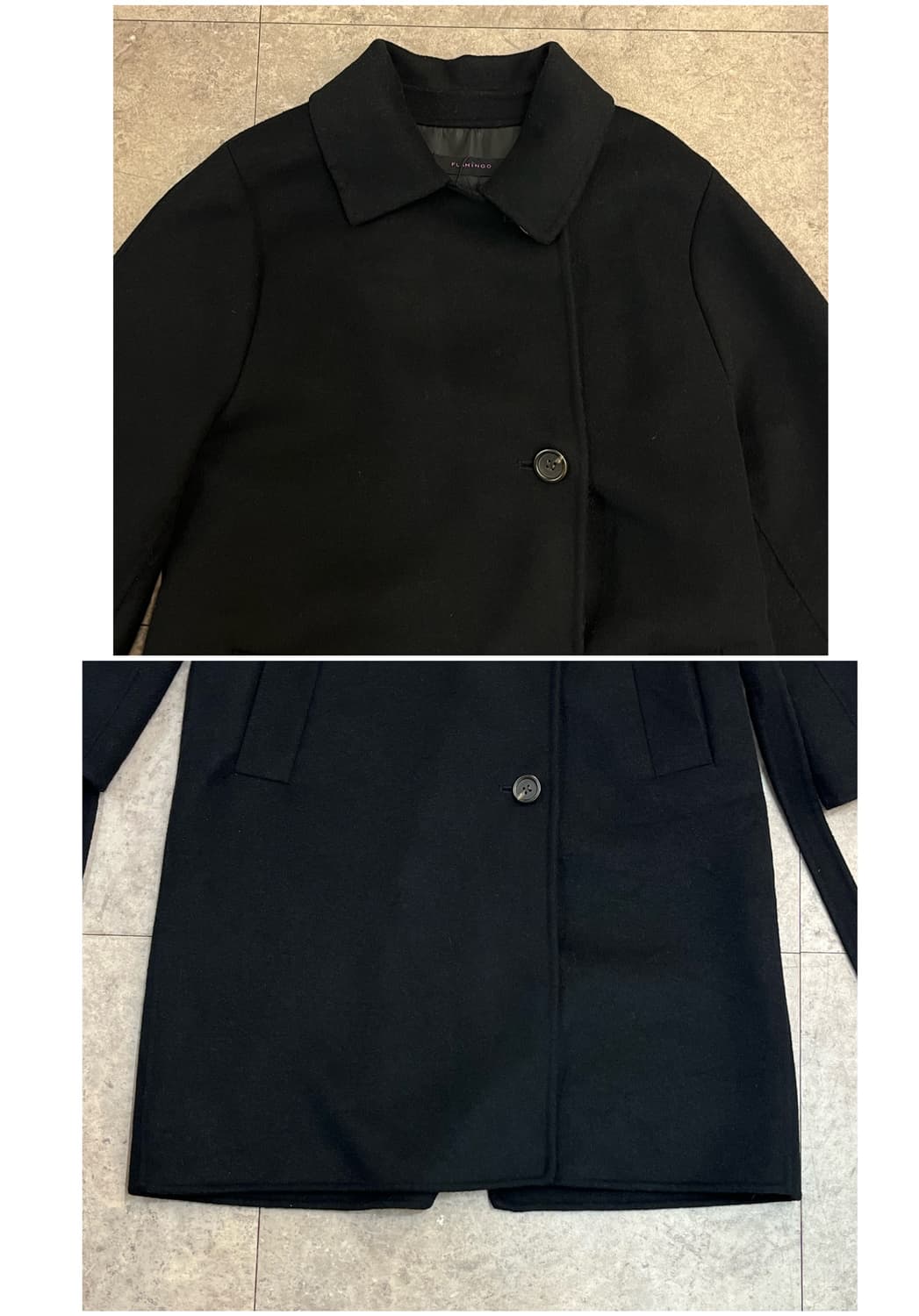 핸드메이드 울 코트 블랙 55 #csz2450 상품이미지5