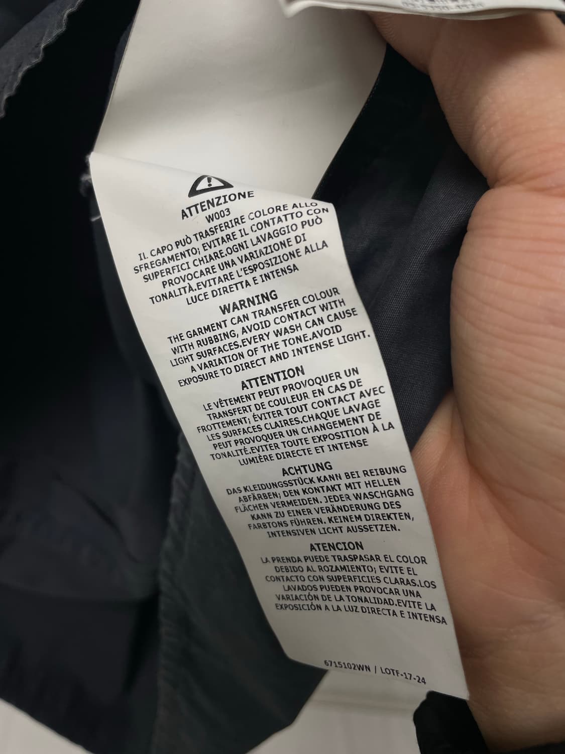 [백화점판] 스톤아일랜드 올드이펙트 코튼 오버셔츠 차콜 그레이 [XL] 상품이미지6