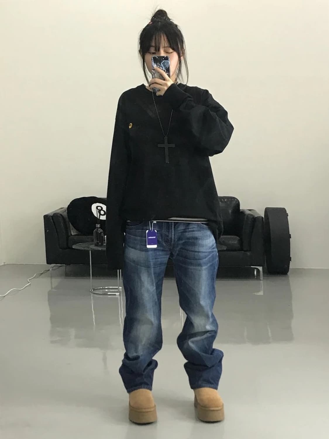 칼하트 블랙 롱 슬리브 상품이미지1