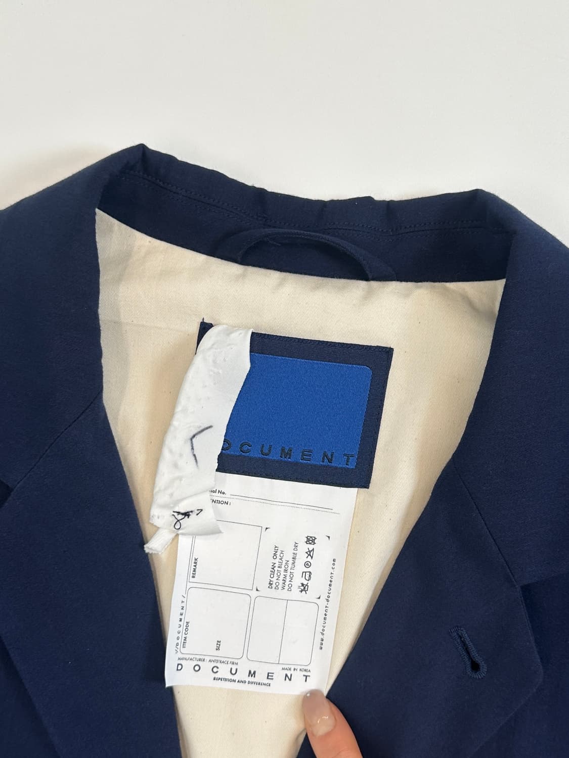 새상품)DOCUMENT(도큐먼트) BLAZER(오버핏라지 상품이미지2