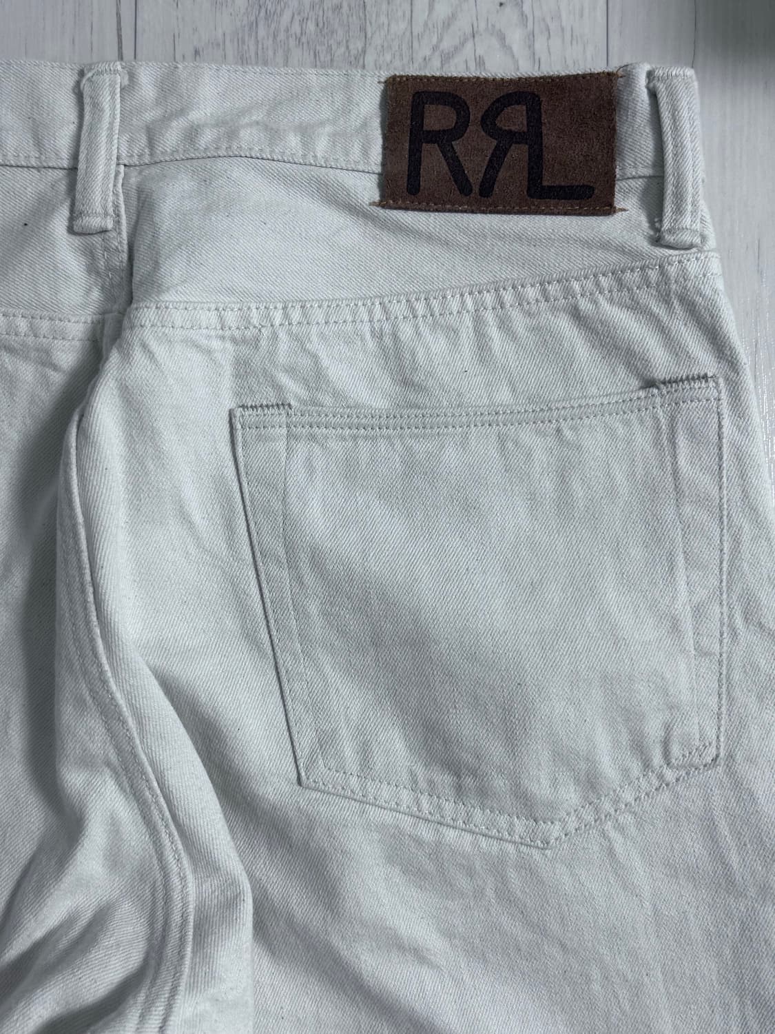 RRL 빈티지 파이브 포켓 에크루 데님 팬츠 32x30 상품이미지5