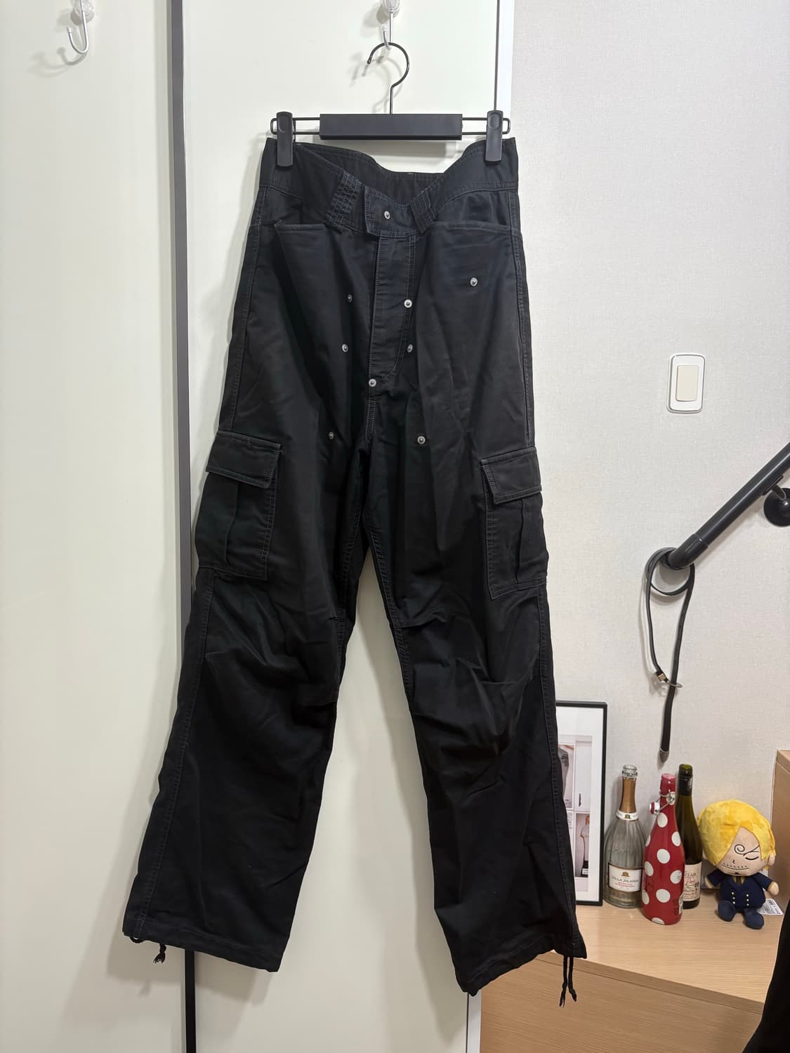 컴퓨터포맷 카고 팬츠 블랙 M사이즈 상품이미지1