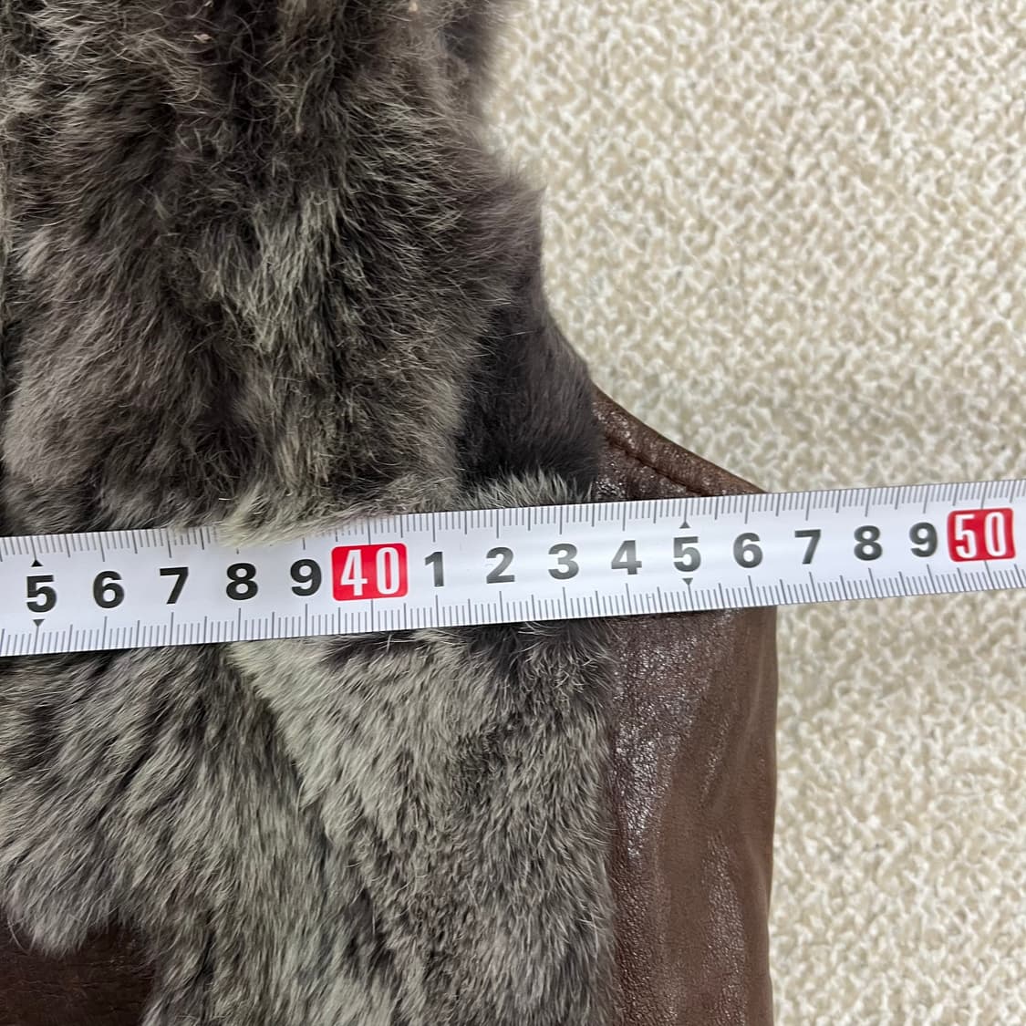 77 시티지 여성 양가죽 퍼 조끼 0213M 상품이미지6