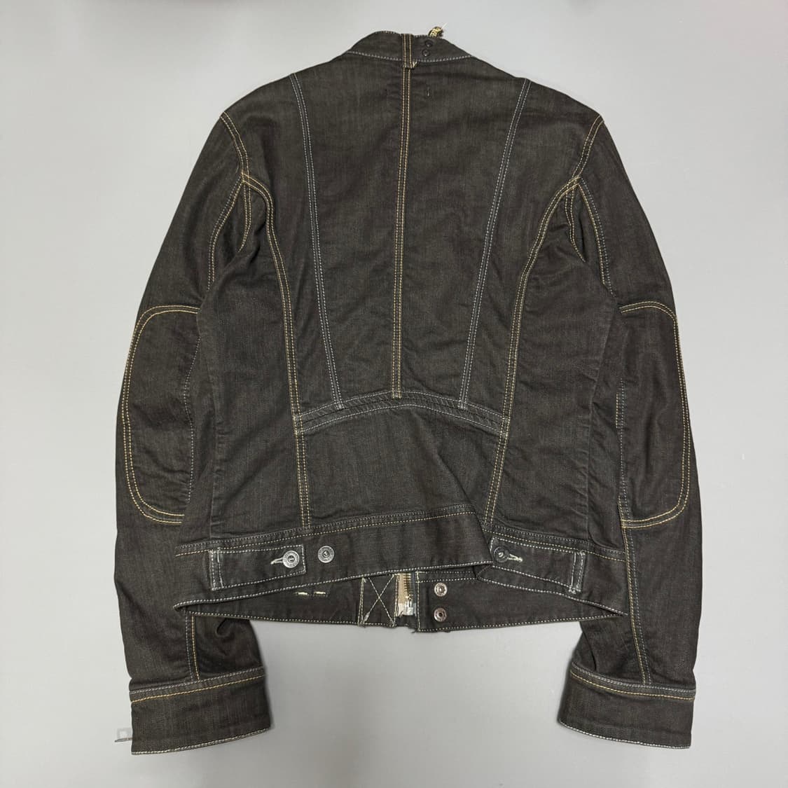 디젤(DIESEL) 블랙컬러 워시드 데님 빈티지 쇼트 라이더스 자켓 상품이미지6