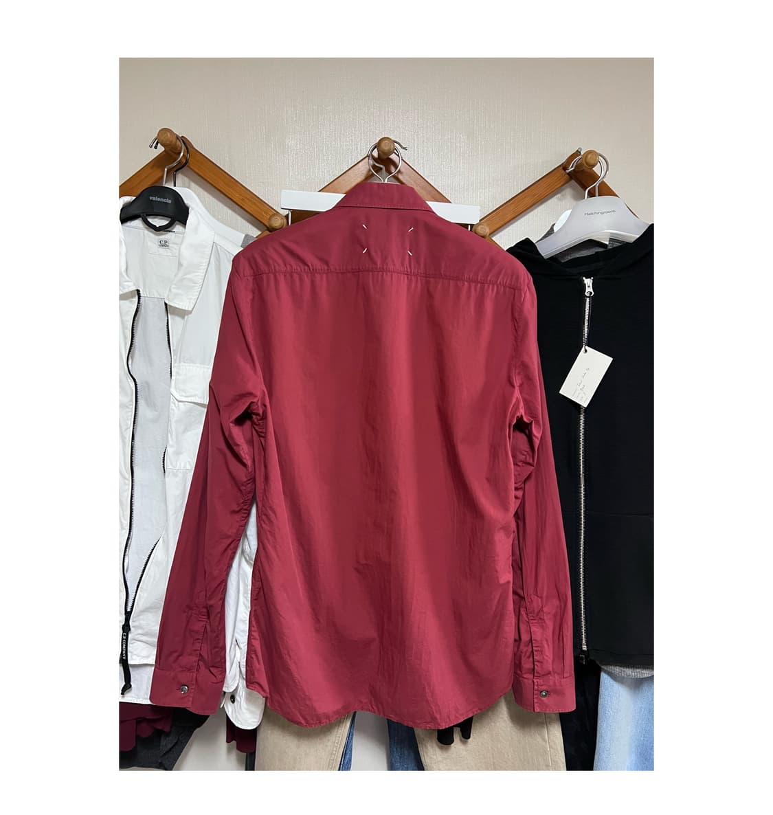 Margiela burgundy shirts 48 상품이미지3