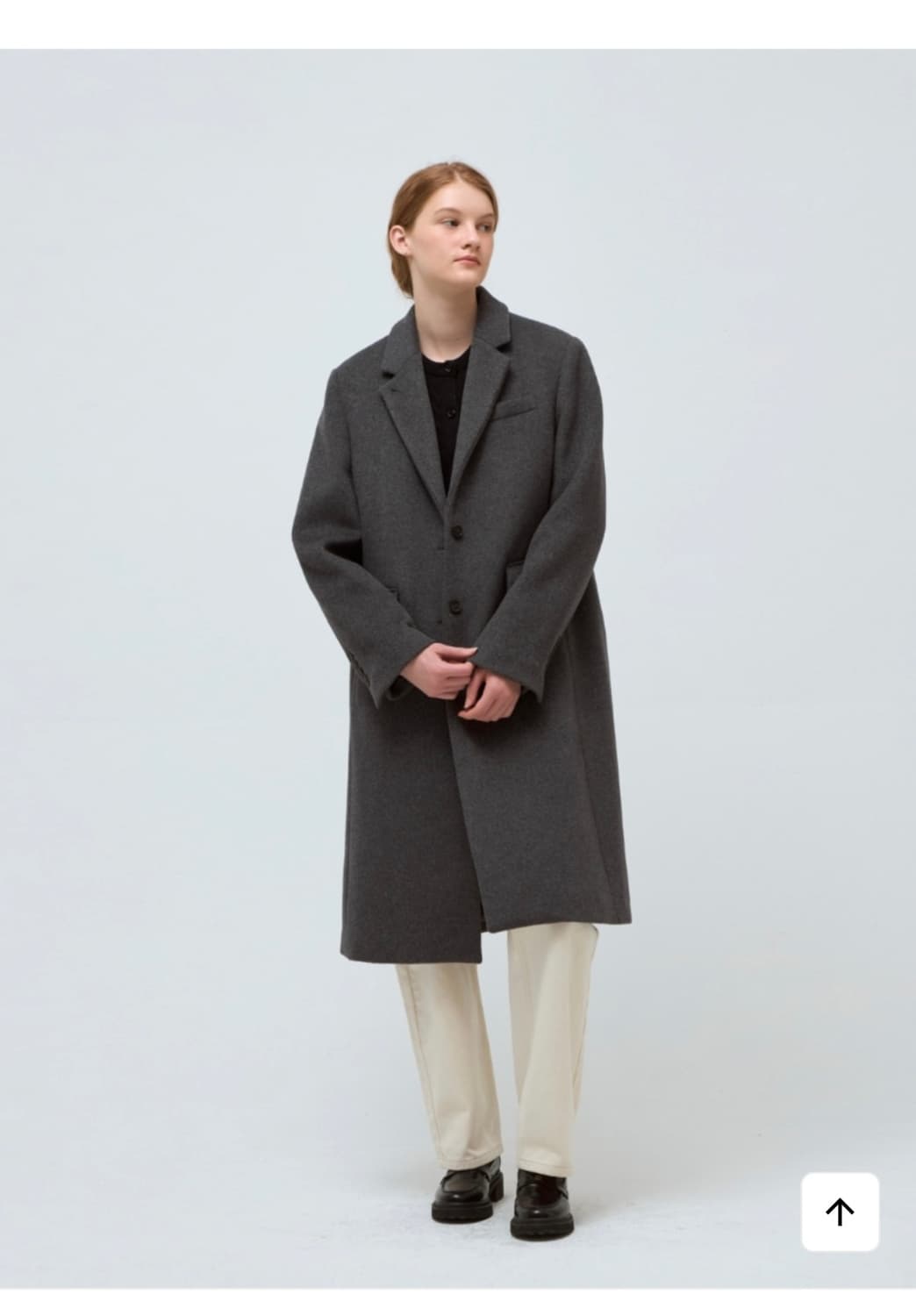 드파운드 캐시미어 울 싱글코트 상품이미지6