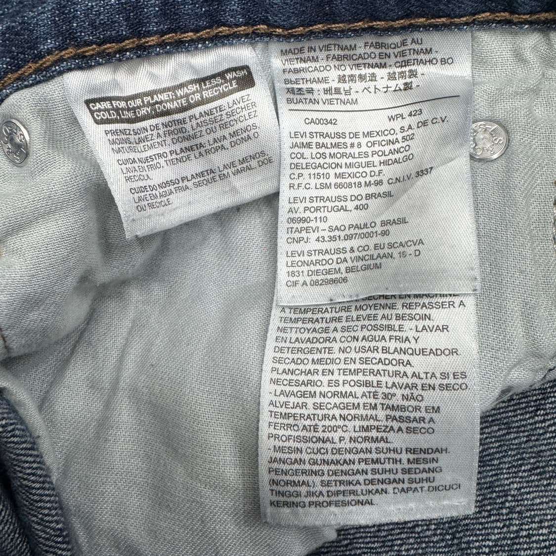 리바이스 569 새깅 워싱 스케이터 와이드 데님팬츠 상품이미지8