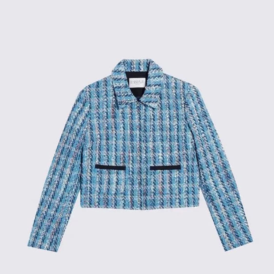 끌로디피에로 실버버튼 트위드 자켓 상품이미지2