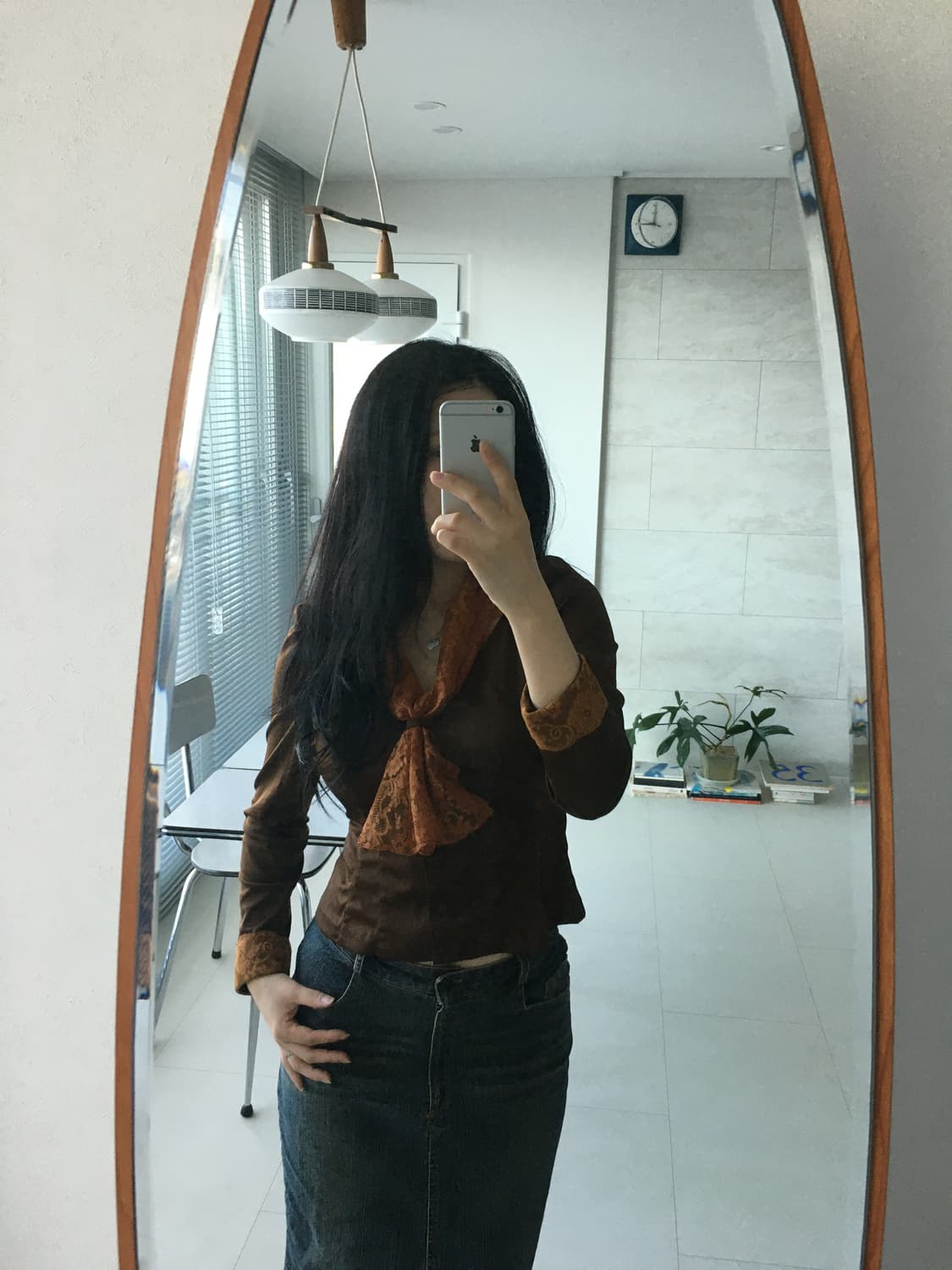 lace tie-neck blouse 상품이미지6