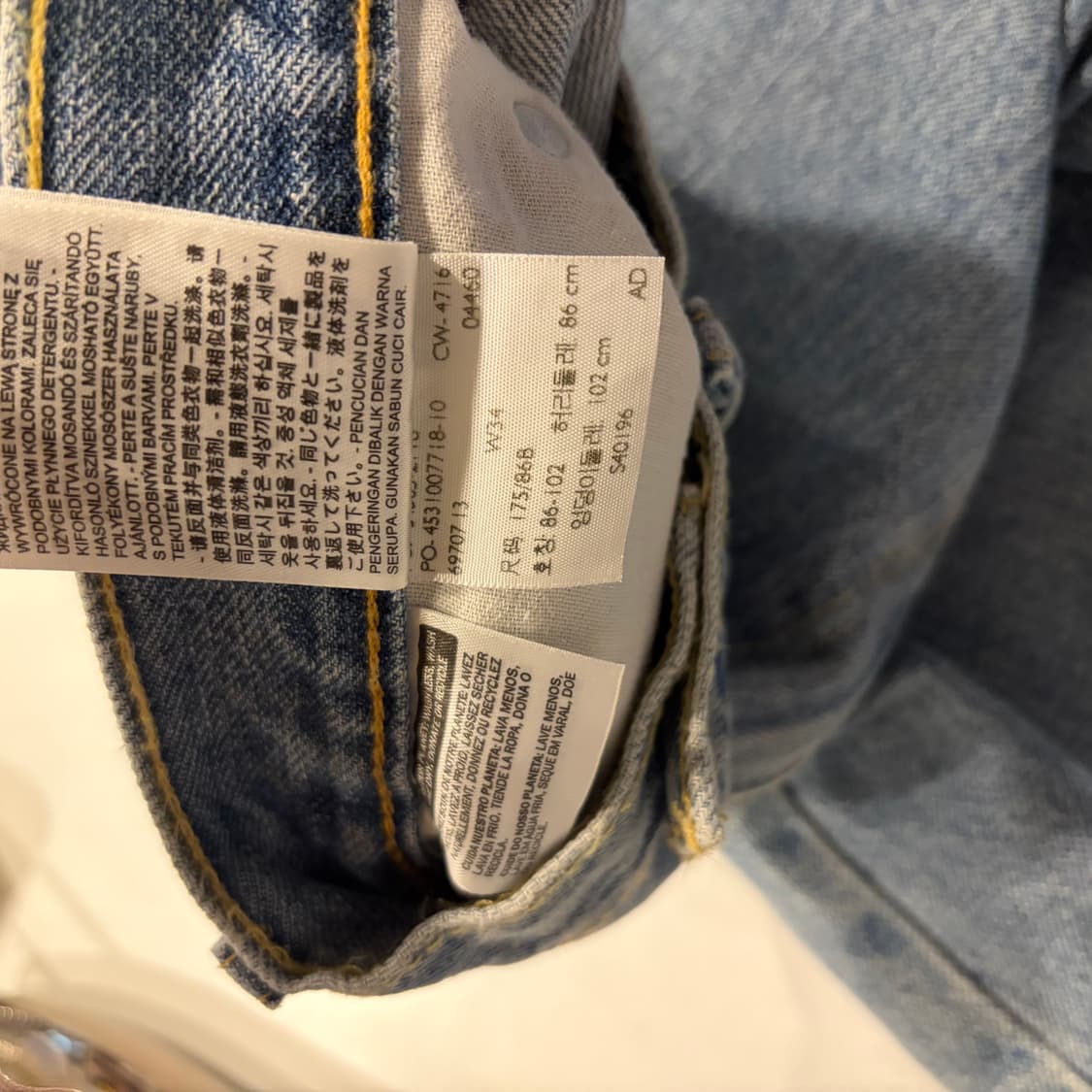 [34] 리바이스 505 데님 반바지 팬츠 레귤러핏 D586 상품이미지6