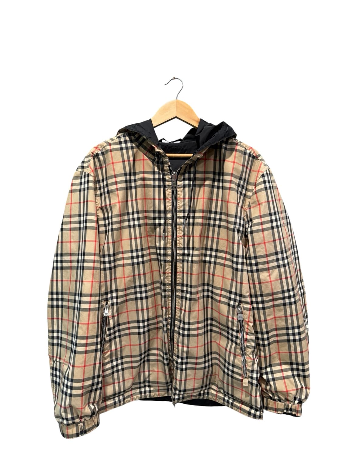 버버리 리버시블 후드 바람막이 자켓 XL 상품이미지1