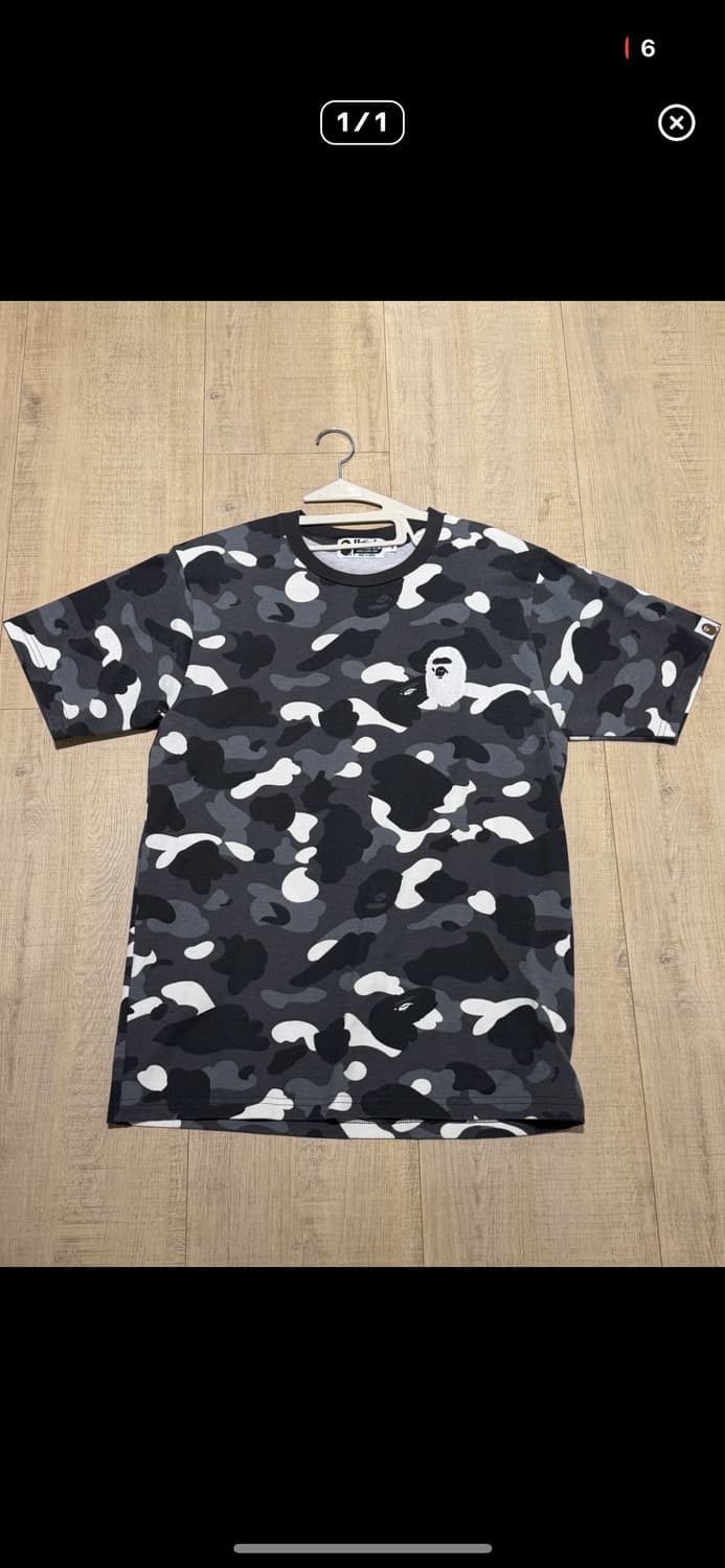 베이프 카모 에이프 헤드 반팔티 상품이미지1