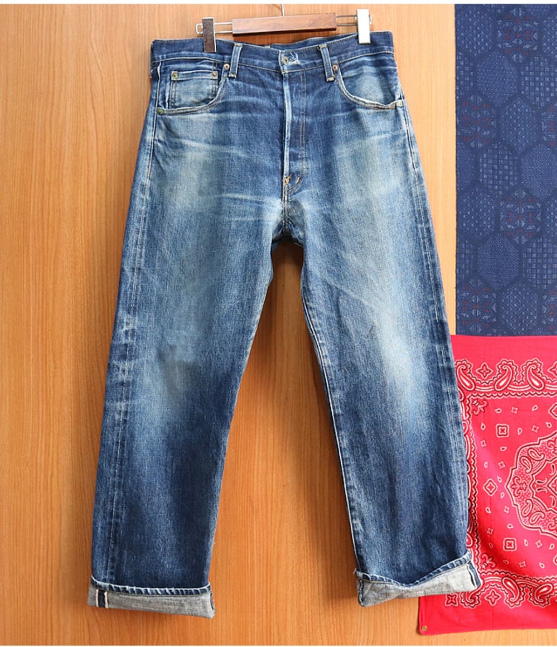 
일본판 90S LEVIS LVC 리바이스 702XX 빅 E 셀비지 데님 상품이미지1