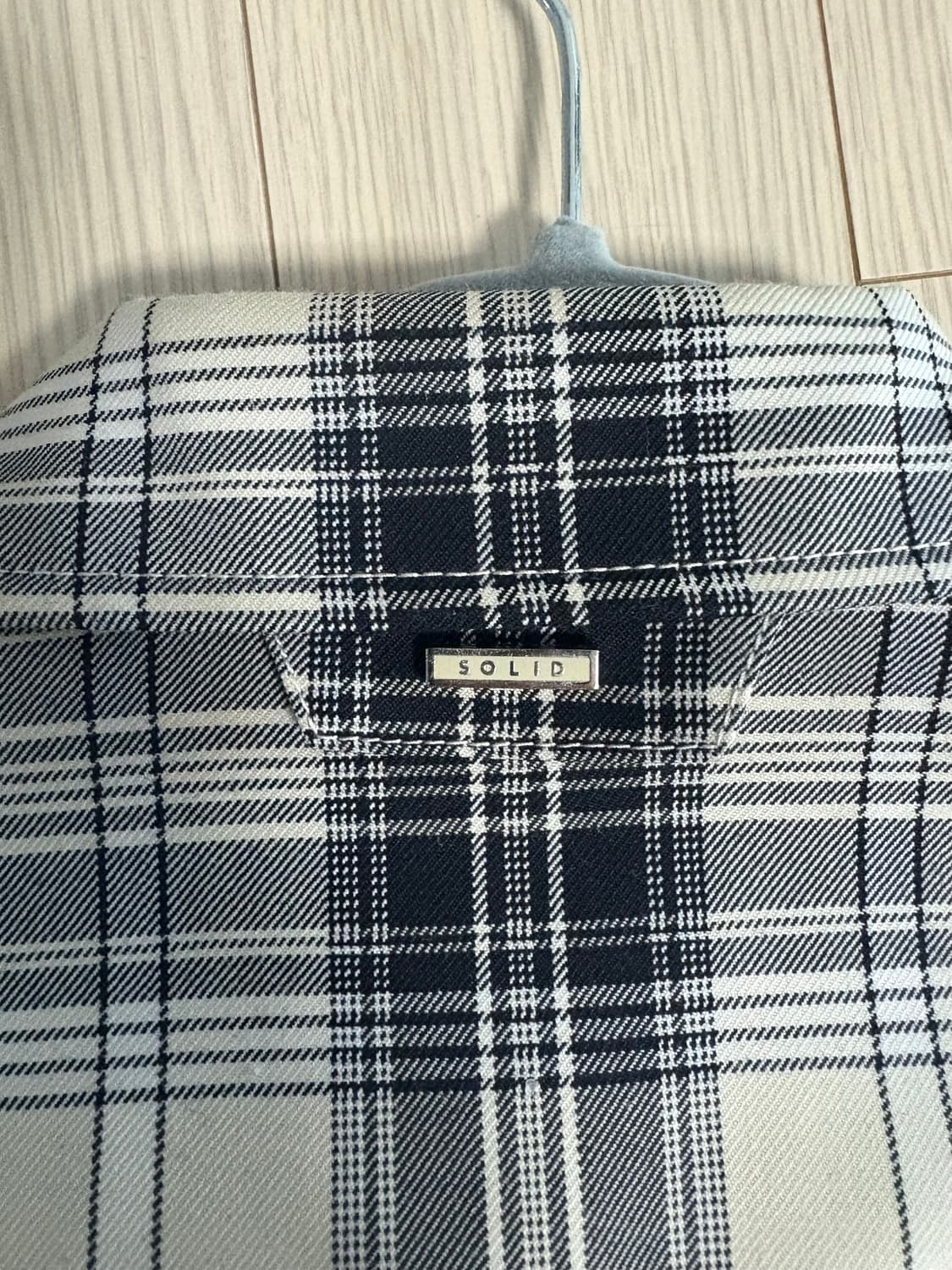 솔리드 옴므 체크 셔켓 50사이즈 상품이미지3