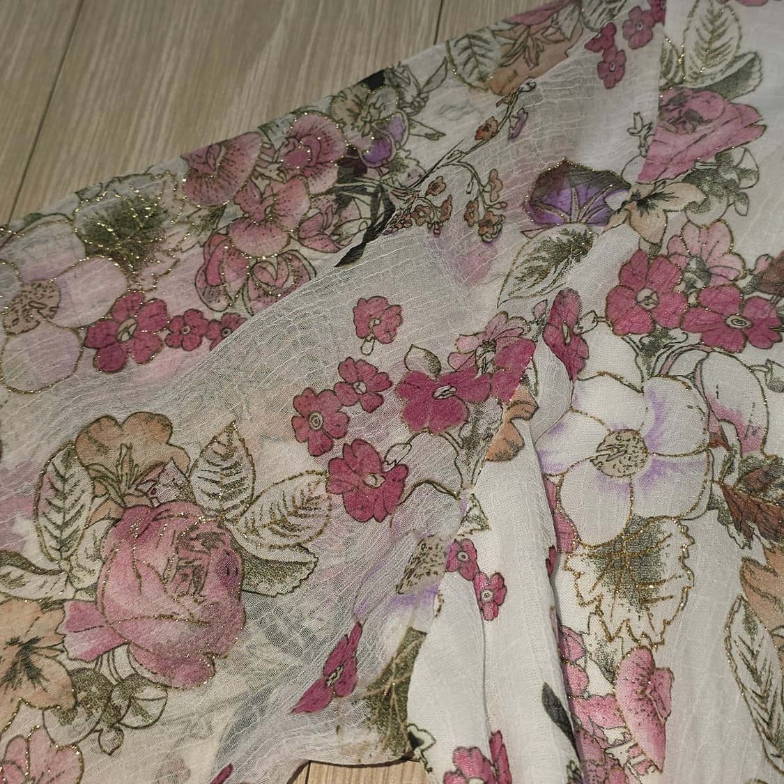 보헤미안 로즈글리터st 리본모리걸 시스루 슬리브블라우스 상품이미지6