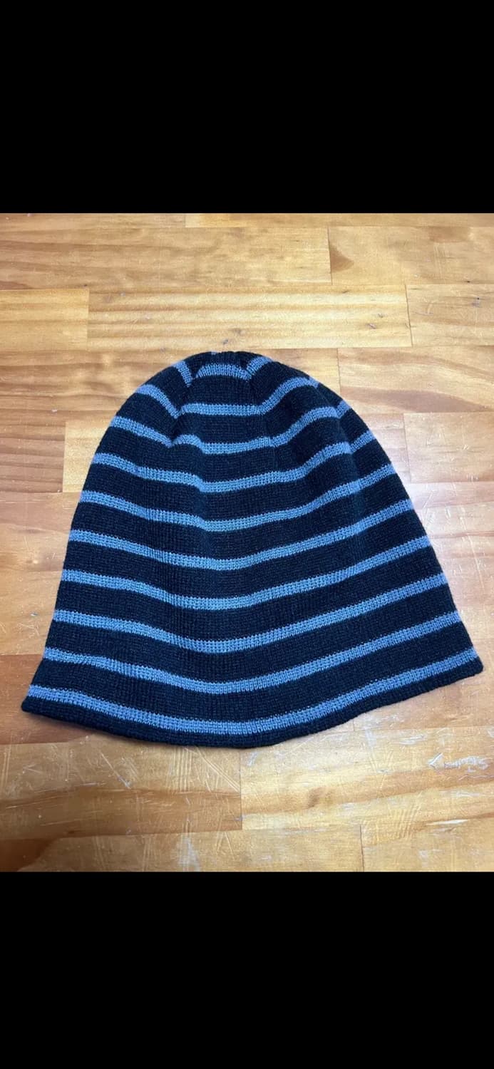 오와이 스트라이프 비니 STRIPE METAL BEANIE - BLACK 상품이미지2