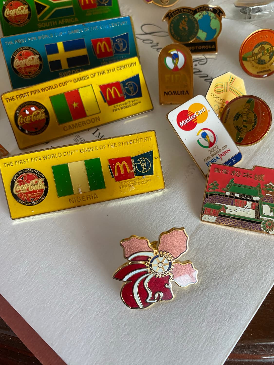 월드컵 피파 기념 맥도날드 코카콜라 기념 뱃지 상품이미지3