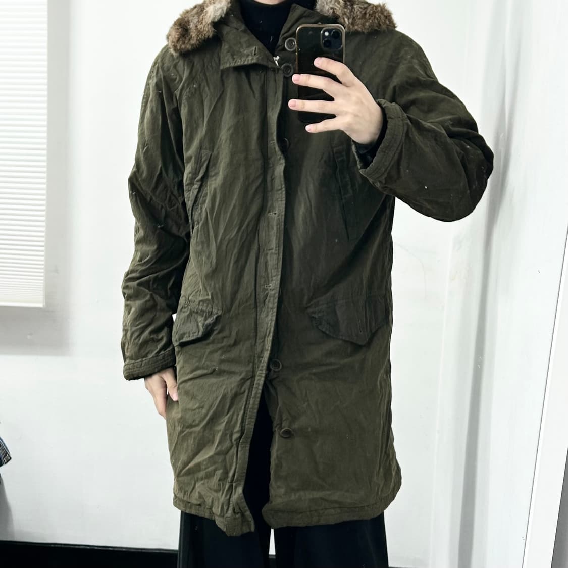 CP 컴퍼니 왁스드 나일론 개파카 야상 상품이미지3