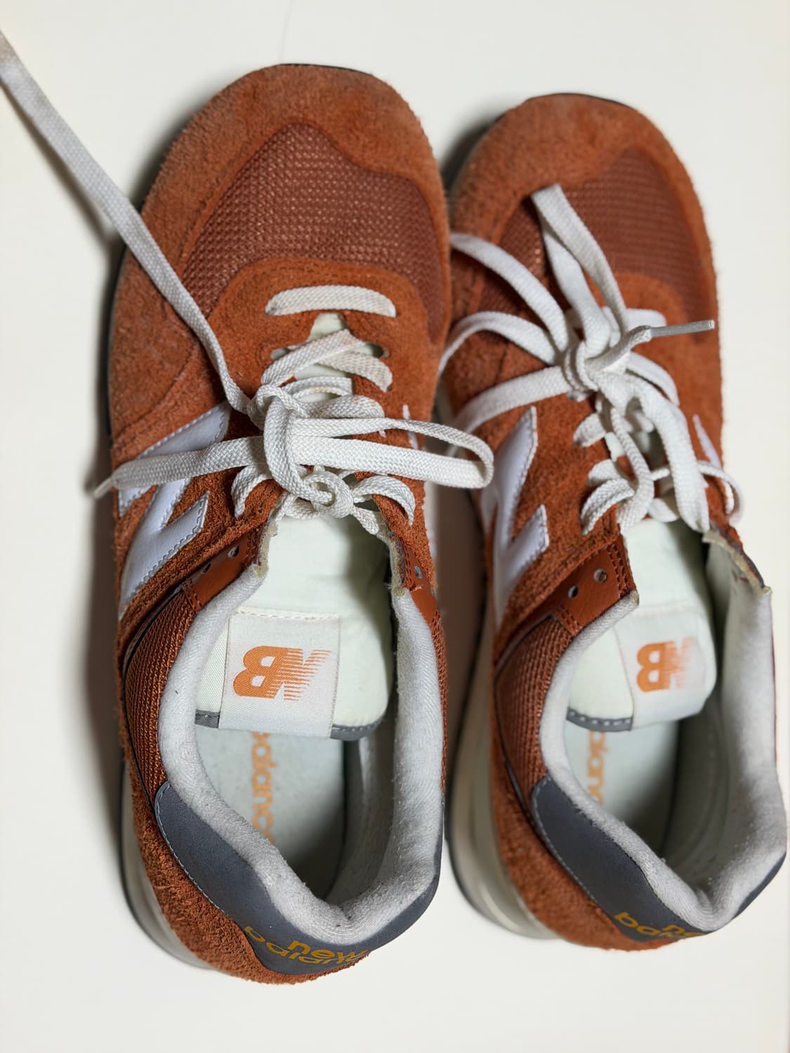 뉴발란스 574 헤리티지 오렌지 버스트 화이트 상품이미지3